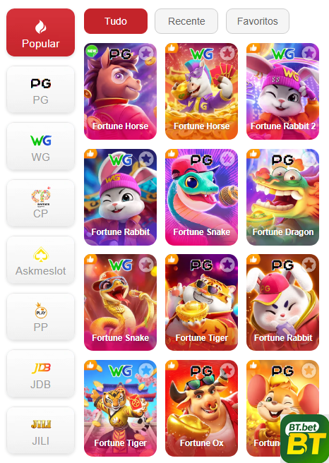 Experiência de Jogos btbt.com